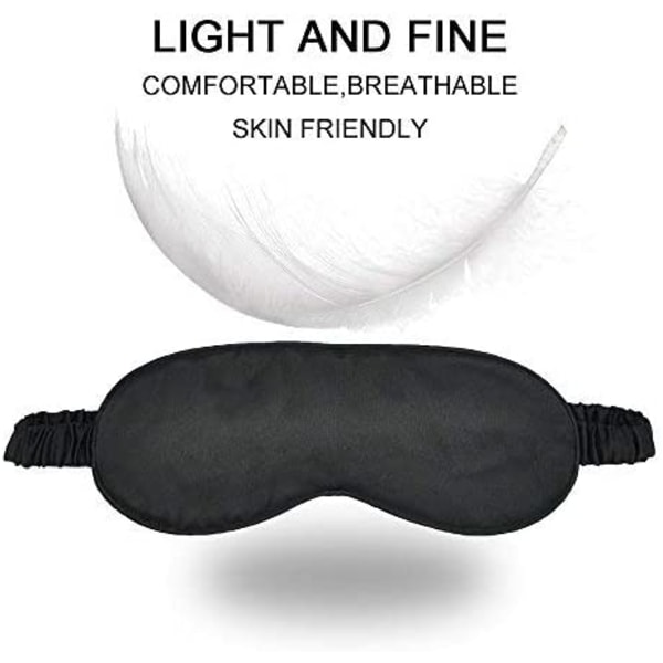 Silke sovemaske Black Black