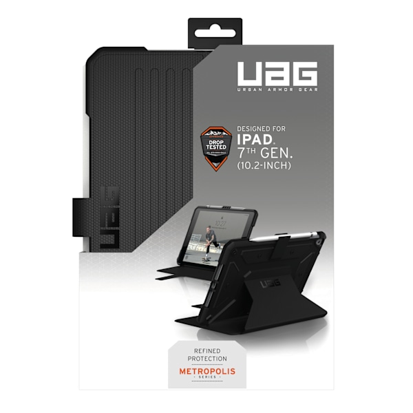 iPad 10.2" 7/8/9 gen. Metropolis, black, BULK