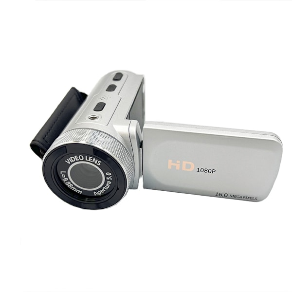 HD-digitalkamera med mikrofon och vidvinkellins