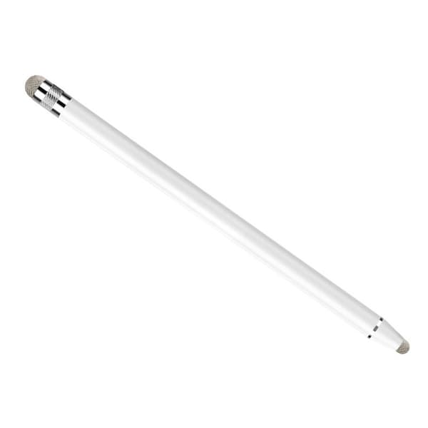 Universal Dual Tip Kapacitiv Stylus Pen til iPad/Smartphones/Tablets - Præcis og alsidig White White