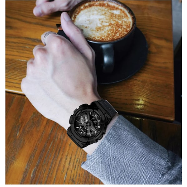 Casio G-Shock Series Canvas klockarmband Grå+svart