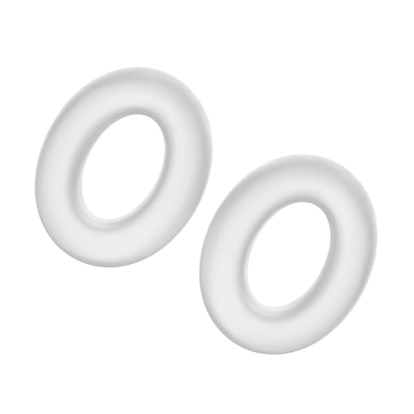 Skyddande silikonöronkuddar för Sennheiser MOMENTUM 4 hörlurar White White