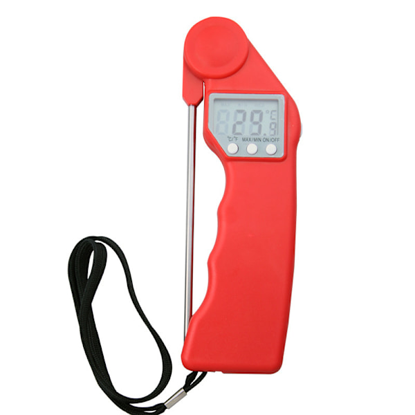 Hopfällbar mattermometer Red Red