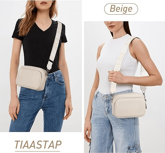Crossbody-väska Axelremsväska PU-läder White White