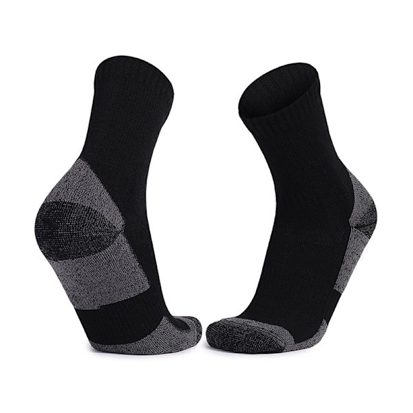 Merino uldblandet sokker (3 par) Sort