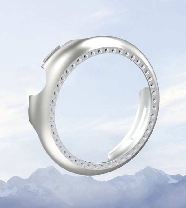Google Pixel Watch 3-fodral, PC & Rhinestone-skyddsfodral Silver 45 mm Silver 45 mm