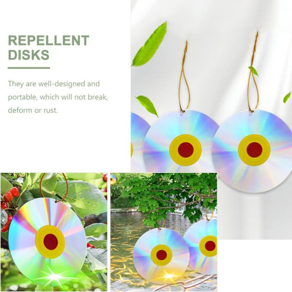 Reflekterende fuglebur Rund tallerken