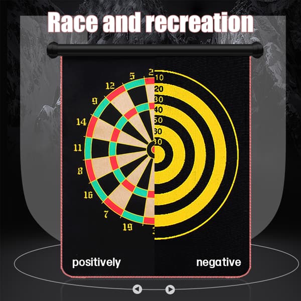 Dobbeltsidet magnetisk dartskive / Sæt med magnetiske dartpile M M