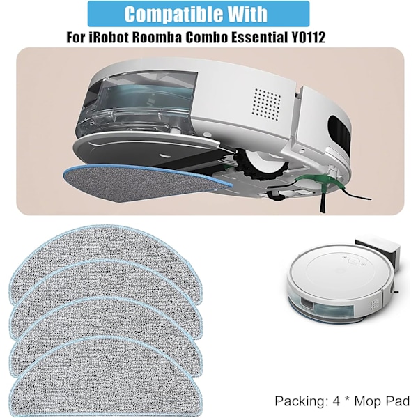Korvaavat moppityynyt iRobot Roomba Combo Essential Y0112:lle