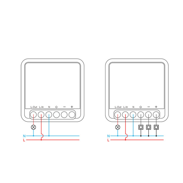 Zigbee Dimmer Switch Modul - Smart Hem Belysningskontroll, kompatibelt med Amazon Alexa och Google Assistant