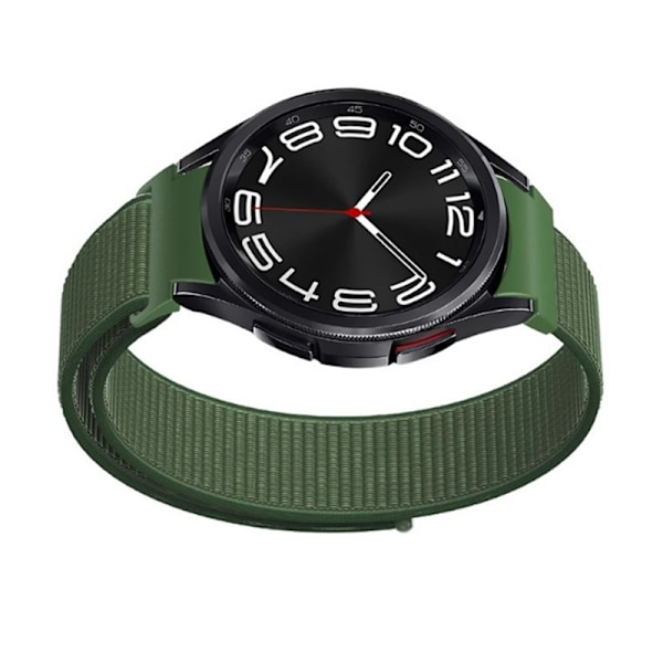Stilfuld Nylonrem til Samsung Galaxy Watch 4/5/6 Grøn