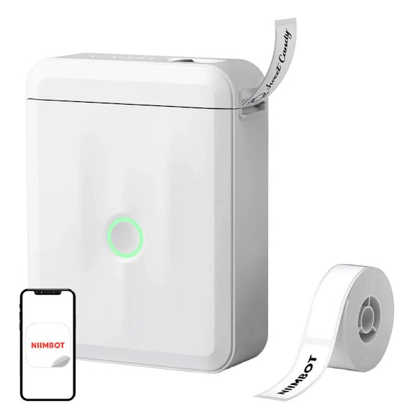 Niimbot D110M bærbar etiketprinter hvid