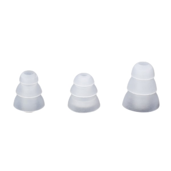 Silikon Öronproppar för 4-4,5 mm, 3 Storlekar Transparent