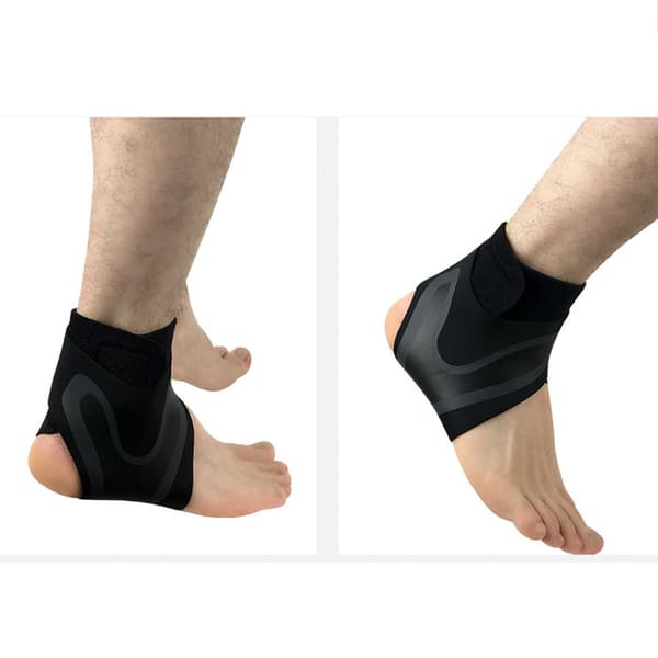 Optimaalinen nilkkatuki kompressioholkki - urheilusuoja Black M Black M
