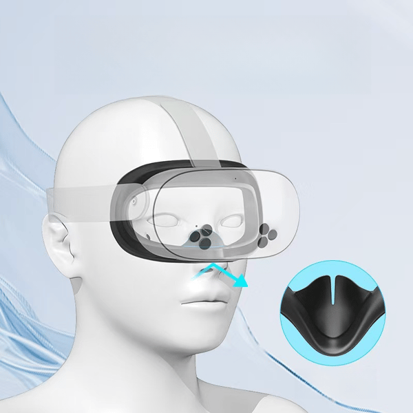 Silikoneansigtmaske til Meta Quest 3S Black Black