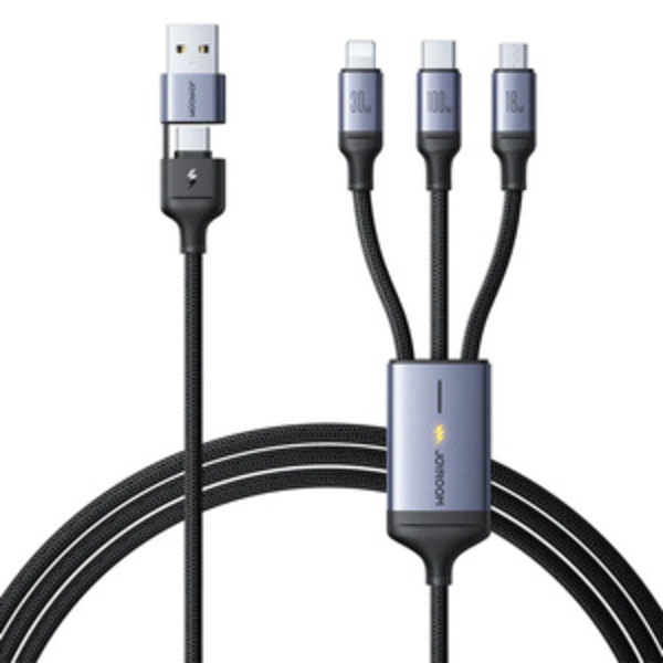 Kaapeli Speedy USB Joyroom SA21-2T3, 6 in 1/100W/kaapeli 1,5m (musta)