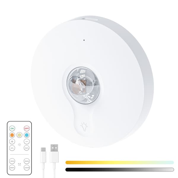 3-pack uppladdningsbara magnetiska LED-skåpluckor med touch- och fjärrkontroll