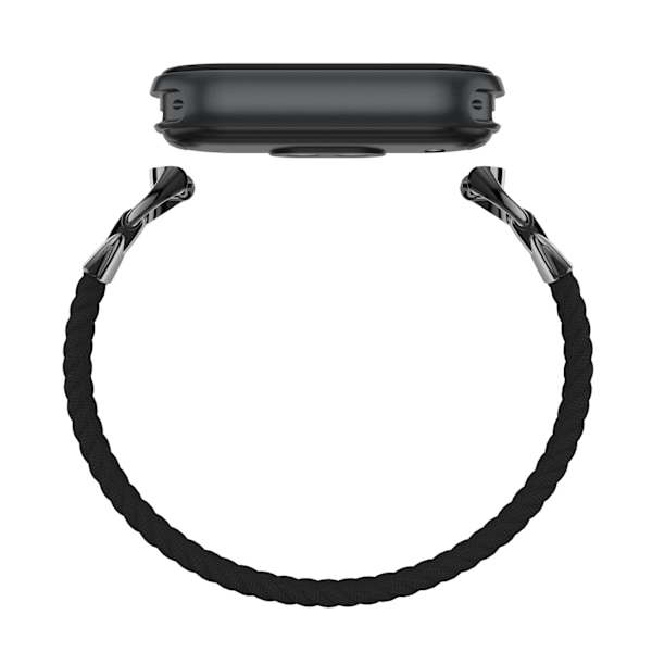 Stilfuldt flettet elastisk nylonarmbånd til Xiaomi 9 Sort