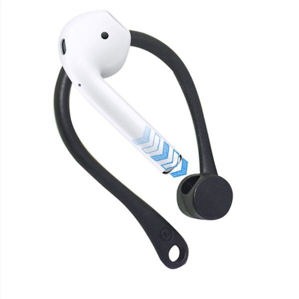 Anti-Lost Silikone Ørekroge til Apple AirPods 1/2/Pro Sort