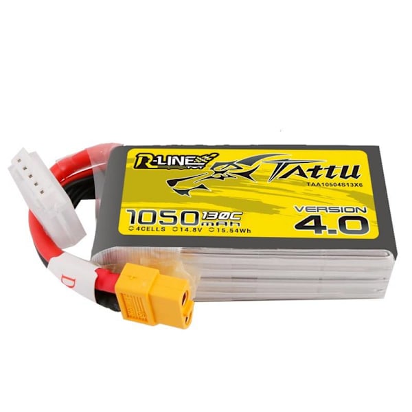 Batteri Tattu R-Line 4.0 1050mAh 14,8V 130C 4S1P XT60