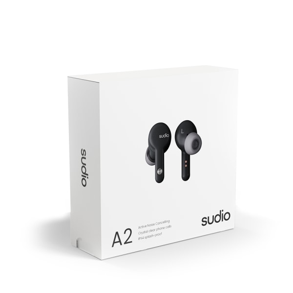 SUDIO Hörlur In-Ear A2 True Wireless ANC Svart