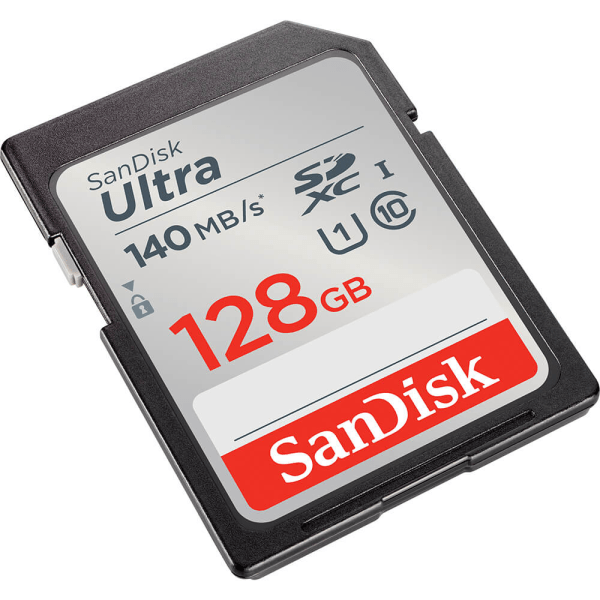 SANDISK Minneskort SDXC Ultra 128GB 140MB/s