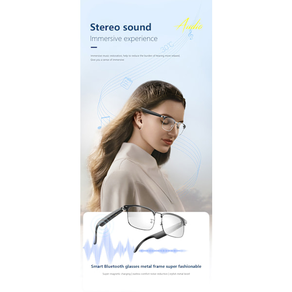 Bluetooth-lasit - Intuitiivinen kosketusohjaus