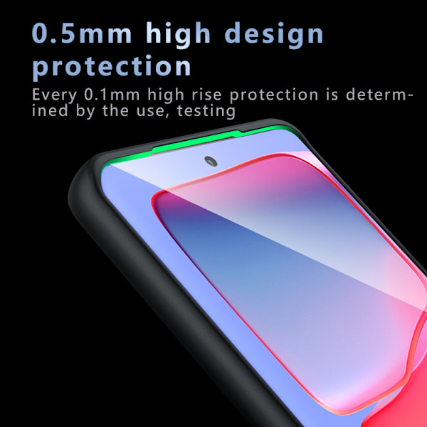 Mat sort beskyttelsesetui til Motorola-telefon Model 5