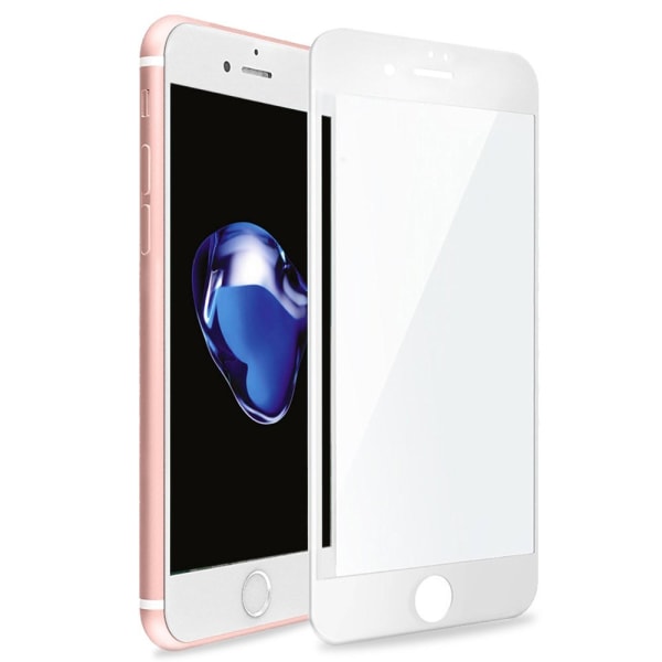 iPhone 8 Plus fuld 3D hærdet glas skærmbeskyttelse  - Hvid