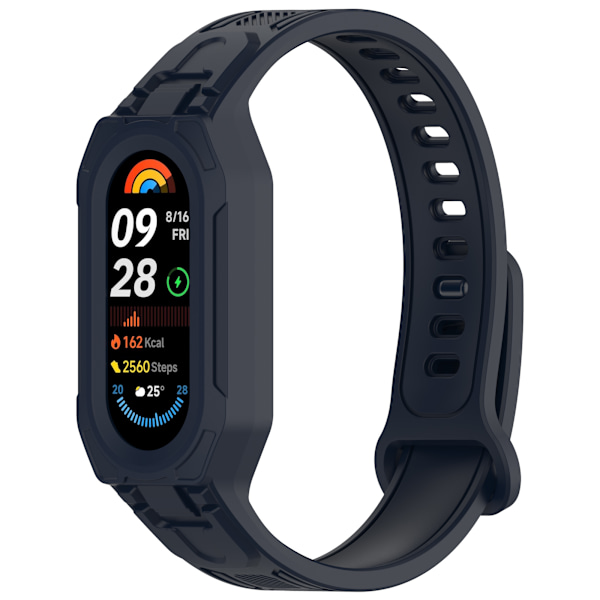 Universellt silikonarmband för Xiaomi Mi Band 9, 8, 7, 6, 5 Blå