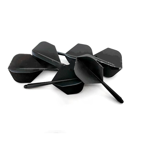 Svarta dartskaft i plast - 6-pack 12