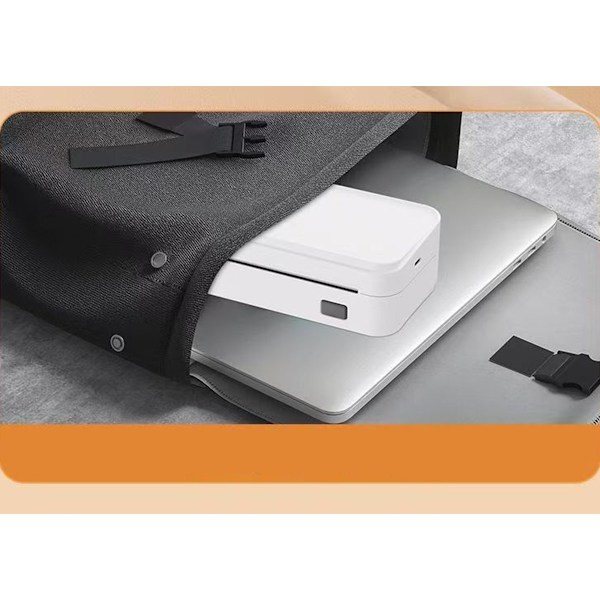 Smart Printer A4L – Bærbar termisk A4-printer, blæksfri direkte, Bluetooth, USB-C genopladelig, kompatibel med Android, iOS, Windows, macOS og Linux