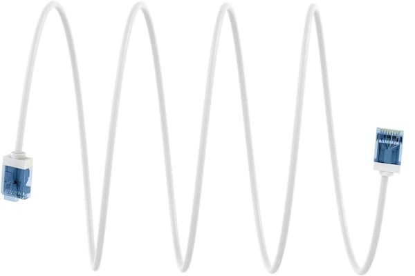 Ultraflexibel patchkabel CAT 6A, slim, U/UTP, vit