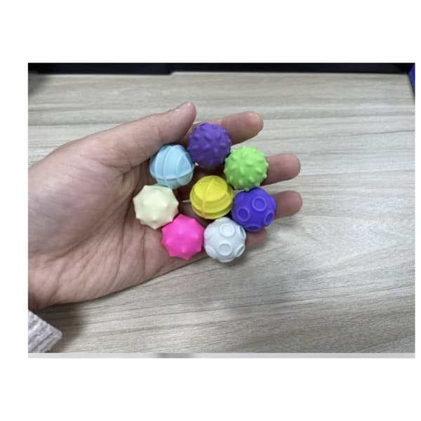 Silikon magnetiska stressbollar 3-pack – stor sensorisk fidget-leksak för taktil massage vid skrivbord, resa och studier