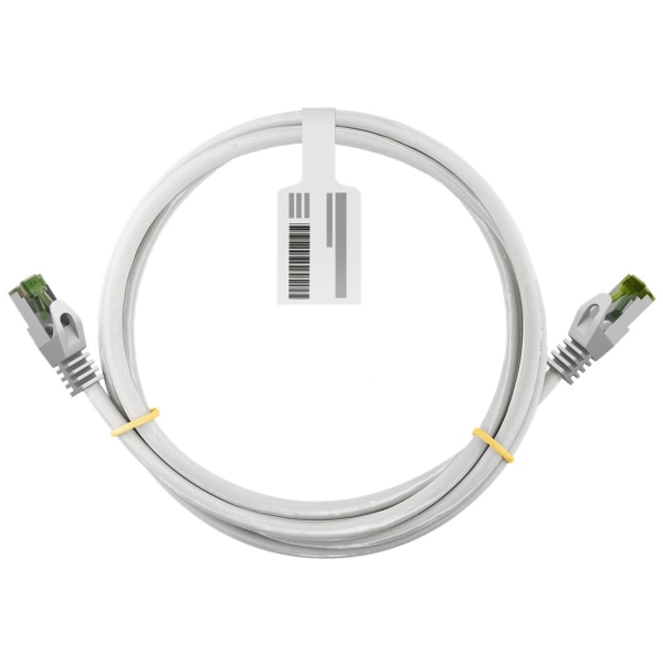 GHMT-certifierad CAT 8.1 patchkabel, S/FTP (PiMF), vit