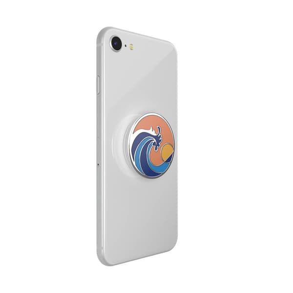 PopGrip PREMIUM Enamel Ride The Wave Coral