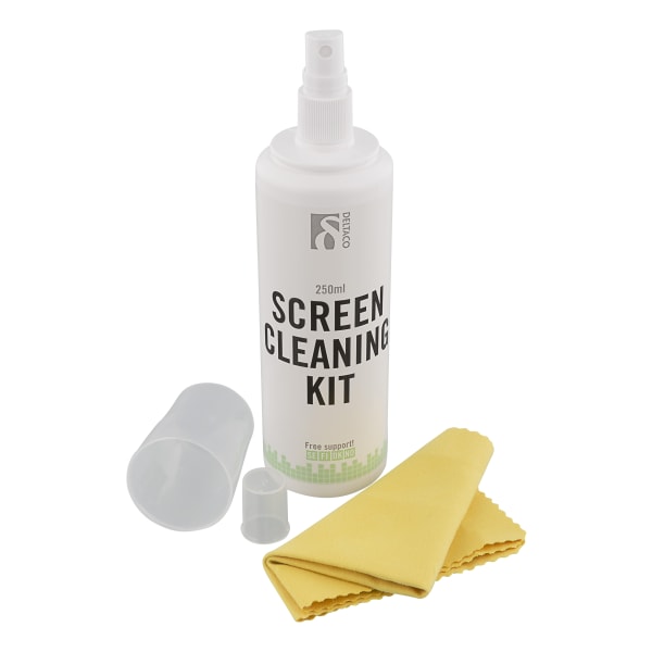 Screen cleaning kit 250ml all monitors microfiber nonalcohol