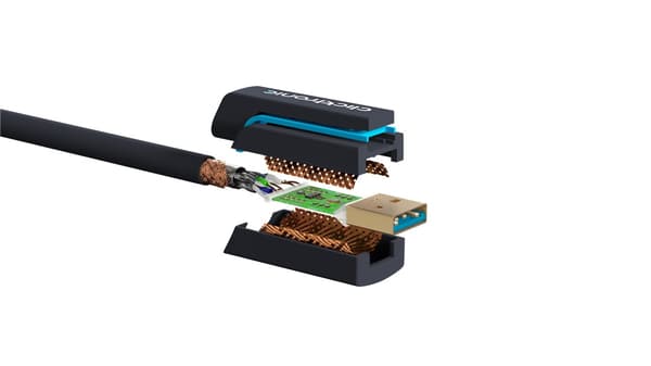 USB-A til USB-B 3.0 adapterkabel