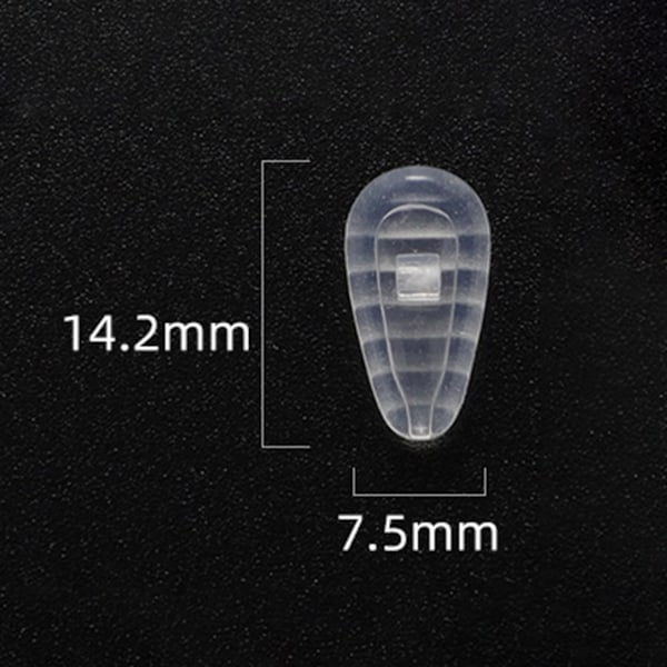 30 par A3 Silikon Halkfria Näskuddar för Glasögon Transparent