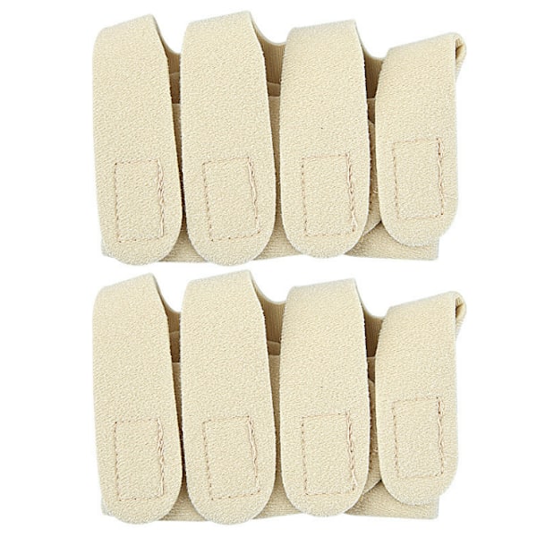 Par Fingersträckare Halvhandshandskar för Styrka och Flexibilitet Beige L