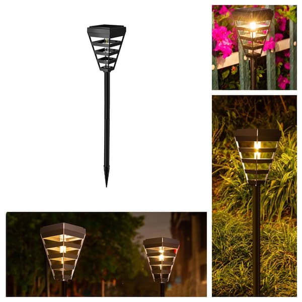 Solcellsdriven Utomhus Trädgård Gräsmatta Lampa - IP65 Vattentät Landskapsbelysning
