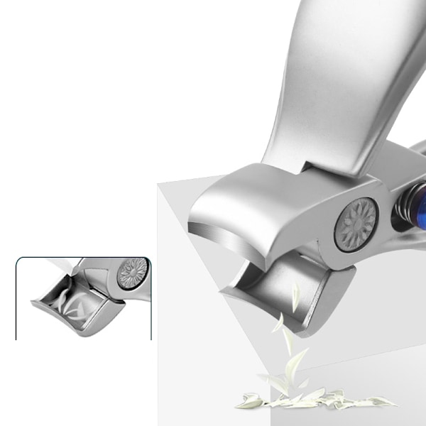 Kompakt neglesaks med fang, sølvtitanium