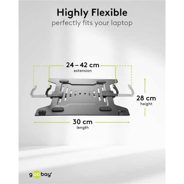 Skärmfäste med laptop-arm Flex