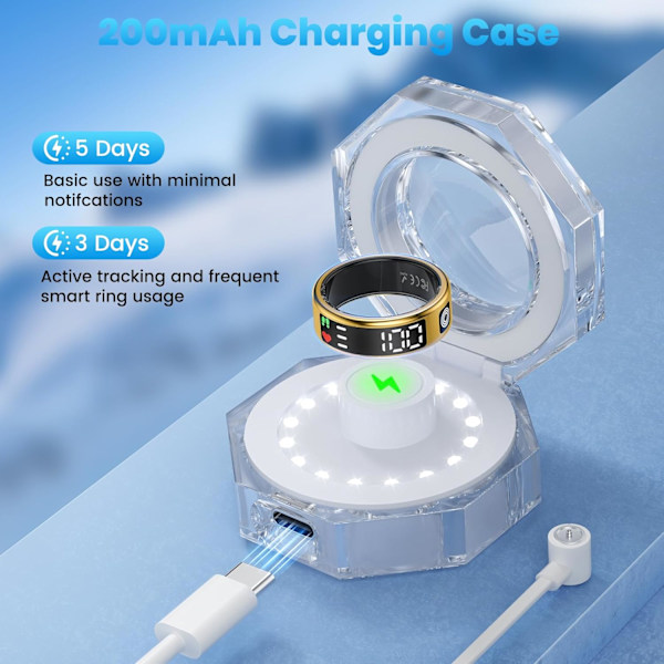 Smart Ring: Din ultimative sundheds- og fitnesstracker Guld 9