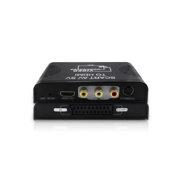 SCART AV/S-video til HDMI konverter – Opgrader analog video til HDMI for bedre visning