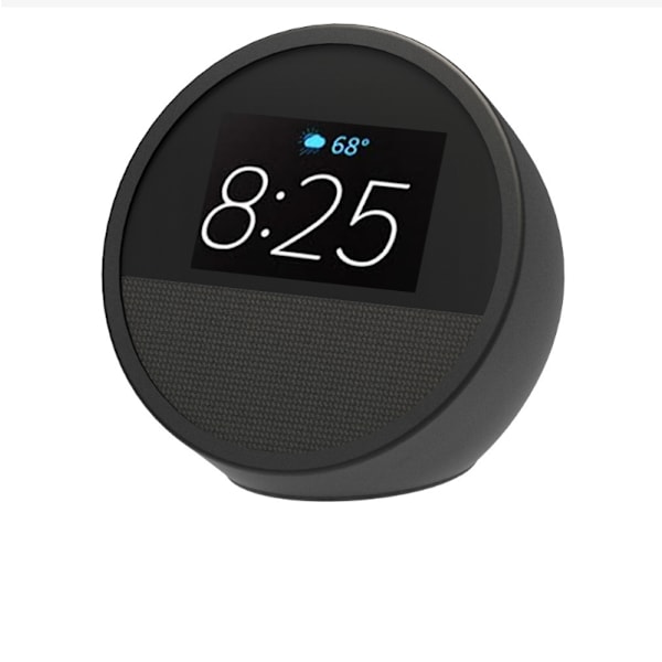 Beskyttende silikoneetui til Echo Spot Smart Speaker Sort
