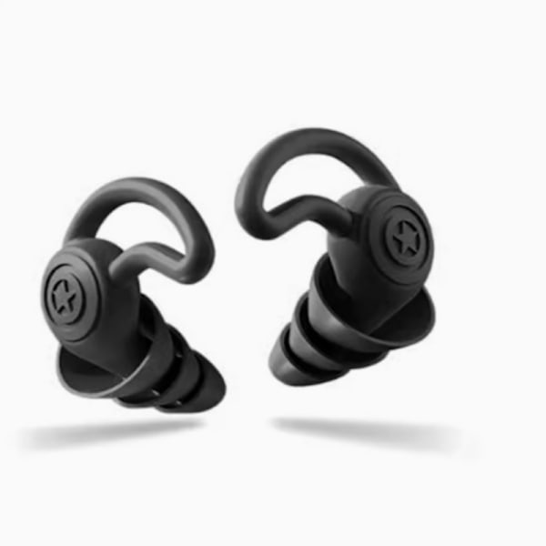 Brusreducerande Öronproppar i Silikon Black Black