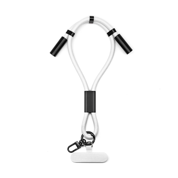 Justerbart Lanyard Opladerkabel - Bærbar Data Synkronisering White White