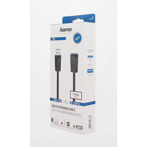 USB Forlængerkabel 3.0 5 Gbit/s 1.5m Sort