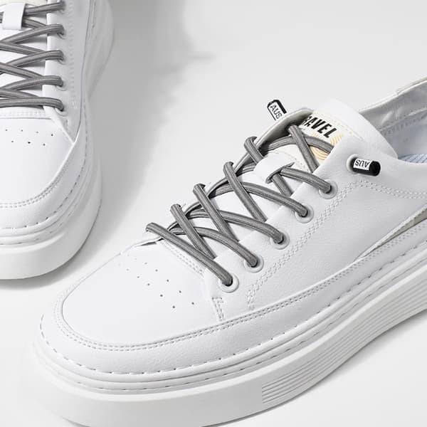 Bindefrie elastiske snørebånd - 2 par Grey Grey